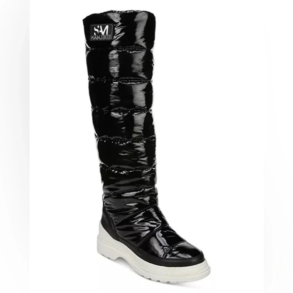 NIB Sam Edelman Camora Waterproof Puffer Tall Boots Black - Picture 1 of 11